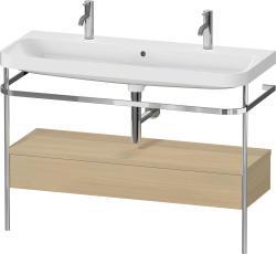 Duravit Happy D.2 metal konsollu ve çekmeceli c-shaped Set 1175 mm Akdeniz Meşesi Gerçek ahşap kaplama HP4854O71710000