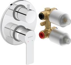Duravit D-Code Ankastre duş bataryası 137 mm Krom