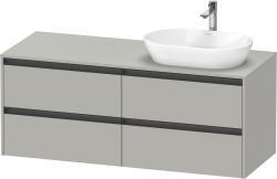 Duravit Ketho.2 Asma dolap ünitesi 1400 mm Beton Gri Mat Dekor K24898R07070000