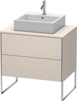 Duravit XSquare Yerden dolap ünitesi için tezgah 800 mm Taupe Süper Mat