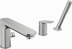 Duravit Wave 3 delikli küvet bataryası 240 mm Fırçalanmış Paslanmaz Çelik