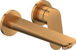 Duravit Wave Tek kollu lavabo bataryası 167 mm Fırçalanmış Bronz