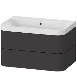 Duravit Happy D.2 c-shaped asma set 775 mm Grafit Süper Mat HP4347N8080