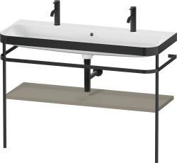 Duravit Happy D.2 c-bonded Metal lavabo konsolu 1175 mm Taş Grisi Saten Mat Lake HP4759O92920000
