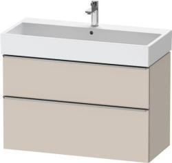 Duravit D-Neo Asma dolap ünitesi Taupe Dekoru Taupe Mat Dekor, Kulp Paslanmaz çelik DE4374070910000