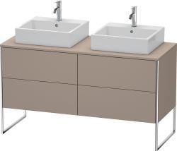 Duravit XSquare Yerden dolap ünitesi için tezgah 1400 mm Bazalt Mat XS4926B4343
