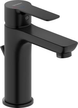 Duravit D-Code Tek kollu lavabo bataryası M FreshStart ve MinusFlow 50 mm Siyah Mat DC1023001046