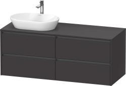 Duravit Ketho.2 Asma dolap ünitesi 1400 mm Grafit Süper Mat K24898L80800000