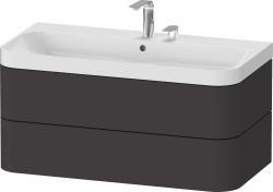 Duravit Happy D.2 c-shaped asma set 975 mm Grafit Süper Mat HP4348E8080