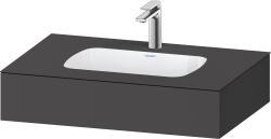 Duravit Studio F. A. Porsche Collection Ankastre lavabo tezgahlı dolap ünitesi ile birlikte 800 mm Grafit Mat QA4690049490000