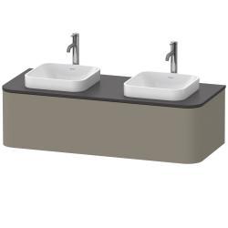 Duravit Happy D.2 Asma dolap ünitesi 1300 mm Taş Grisi Saten Mat Lake HP4943B92920010