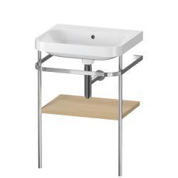 Duravit Happy D.2 c-shape Metal lavabo konsolu 575 mm Akdeniz Meşesi Gerçek ahşap kaplama HP4835N7171