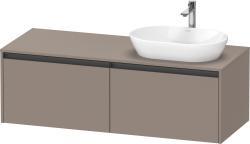 Duravit Ketho.2 Asma dolap ünitesi 1400 mm Bazalt Mat K24888R43430000