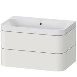Duravit Happy D.2 c-shaped asma set İskandinav Beyazı Saten Mat Lake Beyaz (Nordik) İpeksi mat Boya, Ürün seti: c-shaped lavabo, Vitrifiye rengi: Beyaz Parlak, Batarya deliği say HP4347N3939