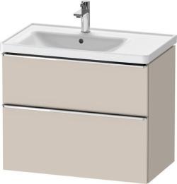 Duravit D-Neo Asma dolap ünitesi Taupe Dekoru Taupe Mat Dekor, Kulp Krom DE4357010910000