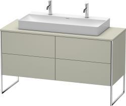 Duravit XSquare Yerden dolap ünitesi için tezgah 1400 mm Taupe Saten Mat Lake XS4925M6060