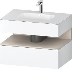 Duravit Studio F. A. Porsche Collection Ankastre lavabo tezgahlı dolap ünitesi ile birlikte 800 mm Beyaz Mat QA4785091180010