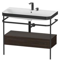 Duravit Happy D.2 metal konsollu ve çekmeceli c-bonded set 975 mm Fırçalanmış Ceviz HP4743E6969