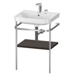 Duravit Happy D.2 c-shape Metal lavabo konsolu 575 mm Fırçalanmış Ceviz HP4835E6969