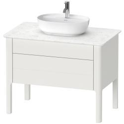 Duravit Luv Yerden dolap ünitesi için tezgah 938 mm İskandinav Beyazı Saten Mat Lake LU956903939