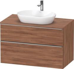 Duravit D-Neo Asma dolap ünitesi Doğal Ceviz ağacı Mat Dekor, Kulp Paslanmaz çelik DE4968070790000