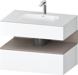 Duravit Studio F. A. Porsche Collection Ankastre lavabo tezgahlı dolap ünitesi ile birlikte 800 mm Beyaz Mat QA4785043180000