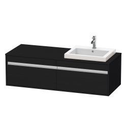 Duravit Ketho Asma dolap ünitesi 1400 mm Siyah Meşe KT6797R1616