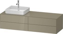 Duravit White Tulip Asma dolap ünitesi 1600 mm Taş Grisi Parlak WT4867LH2H20010