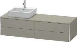 Duravit XSquare Asma dolap ünitesi 1600 mm Taş Grisi Saten Mat Lake XS4914L9292