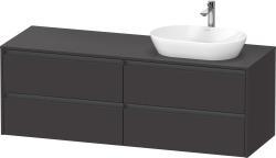 Duravit Ketho.2 Asma dolap ünitesi 1600 mm Grafit Süper Mat K24899R80800000