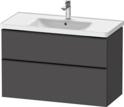 Duravit D-Neo Asma dolap ünitesi Grafit Mat Grafit Mat Dekor, Kulp Elmas siyah DE43560BD490000