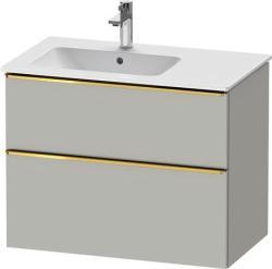 Duravit D-Neo Asma dolap ünitesi Beton Gri Mat Dekor Beton gri Mat Dekor, Kulp Altın DE4366034070000