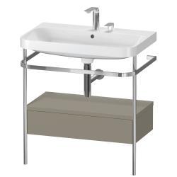 Duravit Happy D.2 metal konsollu ve çekmeceli c-shaped Set 775 mm Taş Grisi Saten Mat Lake HP4842E9292