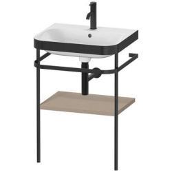 Duravit Happy D.2 c-bonded Metal lavabo konsolu 575 mm Keten Dekor HP4735O7575