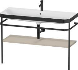Duravit Happy D.2 c-bonded Metal lavabo konsolu 1175 mm Taupe Saten Mat Lake HP4739O60600000