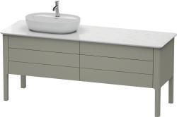Duravit Luv Yerden dolap ünitesi için tezgah 1733 mm Taş Grisi Saten Mat Lake LU9568L9292