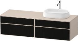 Duravit Zencha Asma dolap ünitesi 1600 mm Siyah Çizgi Yapısı ZE4824R63830000
