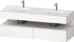 Duravit Studio F. A. Porsche Collection Ankastre lavabo tezgahlı dolap ünitesi ile birlikte 1600 mm Beyaz Süper Mat QA4797084840000