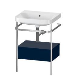 Duravit Happy D.2 metal konsollu ve çekmeceli c-shaped Set 575 mm Gece Mavisi Saten Mat Lake HP4840N9898