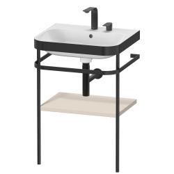 Duravit Happy D.2 c-bonded Metal lavabo konsolu 575 mm Taupe Süper Mat HP4735E8383