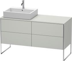 Duravit XSquare Yerden dolap ünitesi için tezgah 1400 mm Beton Gri Mat Dekor XS4923L0707