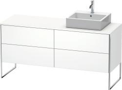 Duravit XSquare Yerden dolap ünitesi için tezgah 1600 mm Beyaz Mat XS4924R1818