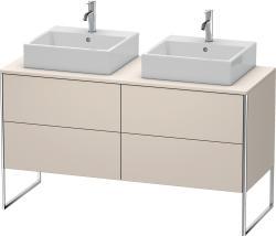 Duravit XSquare Yerden dolap ünitesi için tezgah 1400 mm Taupe Süper Mat XS4926B8383