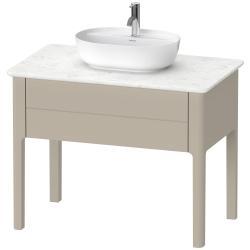 Duravit Luv Yerden dolap ünitesi için tezgah 938 mm Taupe Saten Mat Lake LU956406060