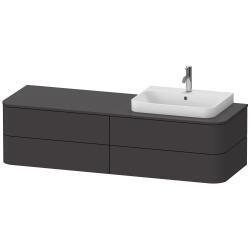 Duravit Happy D.2 Asma dolap ünitesi 1600 mm Grafit Süper Mat HP4963R80800010