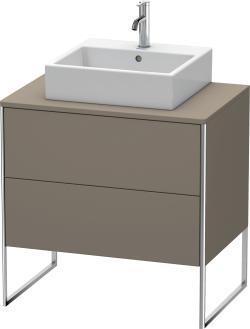 Duravit XSquare Yerden dolap ünitesi için tezgah 800 mm Flanel Gri Saten Mat Lake