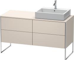 Duravit XSquare Yerden dolap ünitesi için tezgah 1400 mm Taupe Dekoru XS4923R9191
