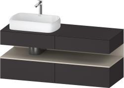 Duravit Studio F. A. Porsche Collection Asma dolap ünitesi 1400 mm Grafit Süper Mat QA4765083800010