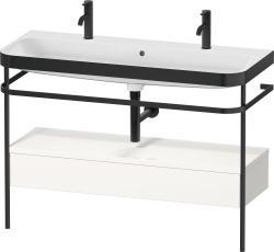 Duravit Happy D.2 metal konsollu ve çekmeceli c-bonded set 1175 mm Beyaz (parlak) HP4764O22220000