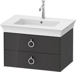 Duravit White Tulip Asma dolap ünitesi 684 mm Grafit Parlak WT43510H1H10010